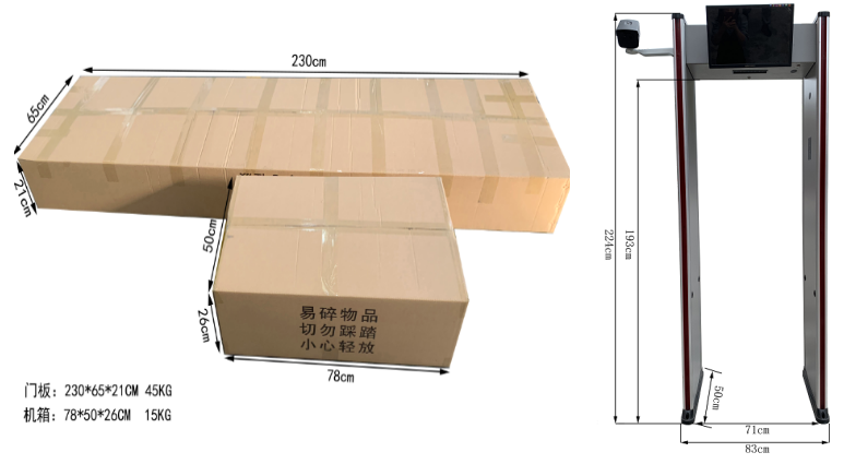 人臉熱成像伴隨佩戴口罩功能 尺寸